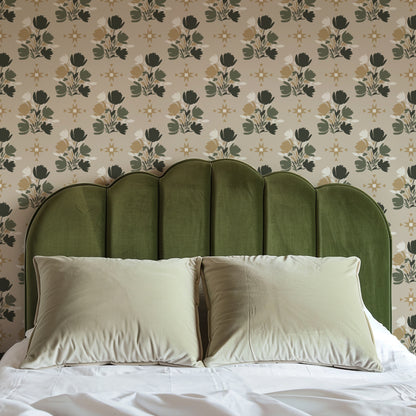 Western Floral Texture Wallpaper