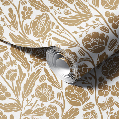 Whimsical Garden Floral Wallpaper