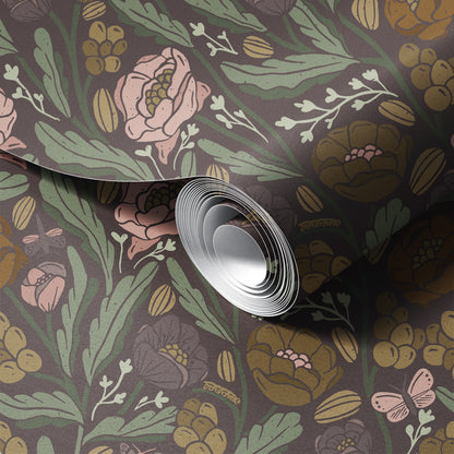 Whimsical Garden Floral Wallpaper