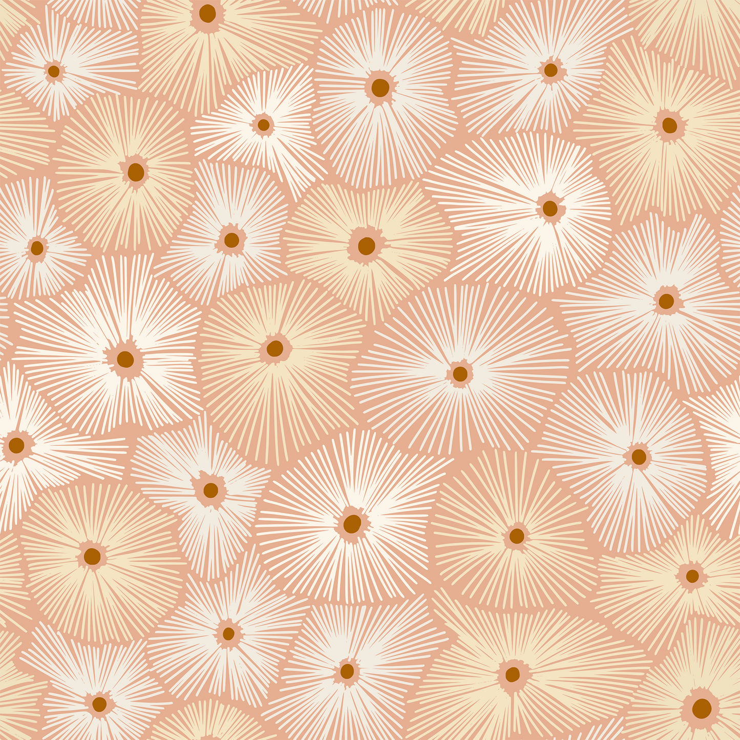 Abstract Boho Sea Anemones Wallpaper