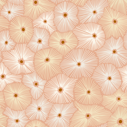 Abstract Boho Sea Anemones Wallpaper