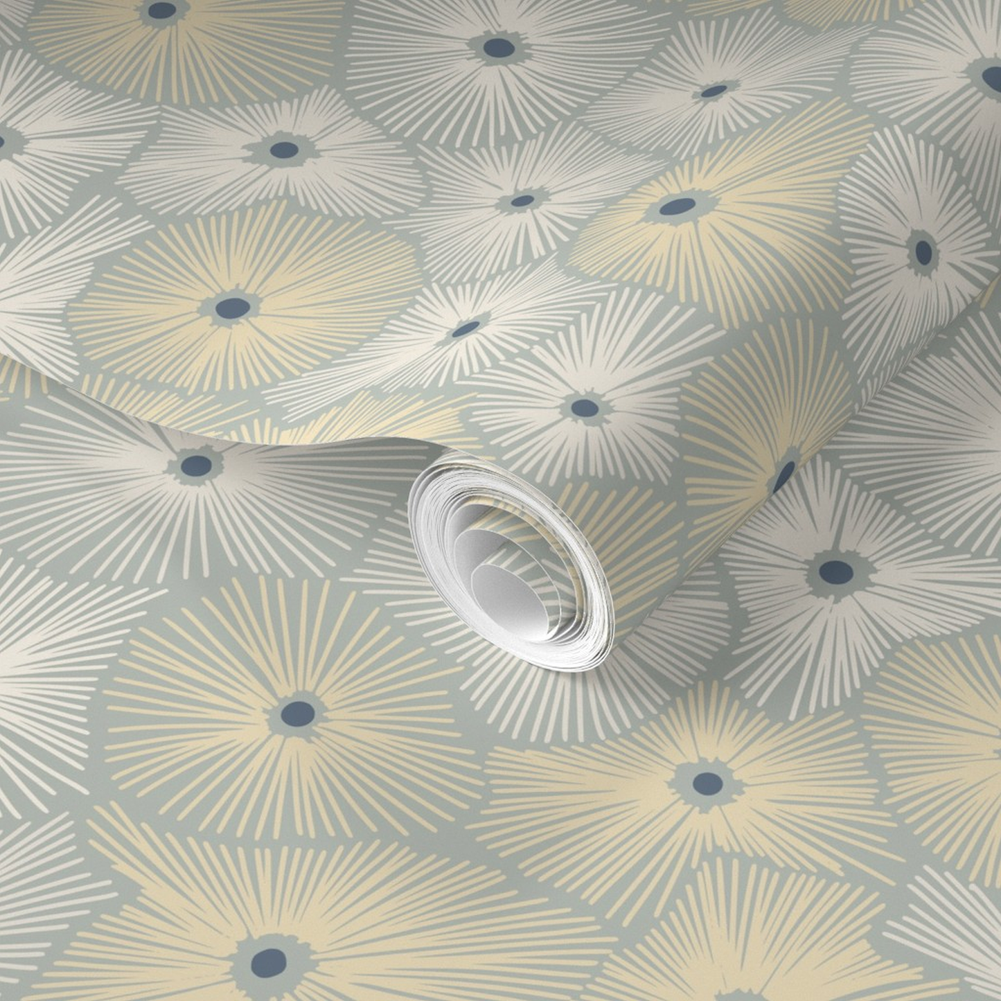Abstract Boho Sea Anemones Wallpaper