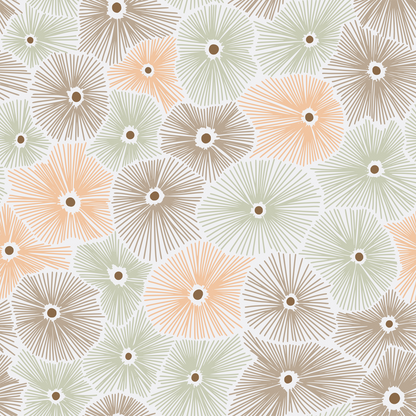Abstract Boho Sea Anemones Wallpaper