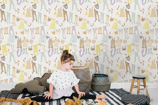 Hang Out in the Laundry Room Wallpaper