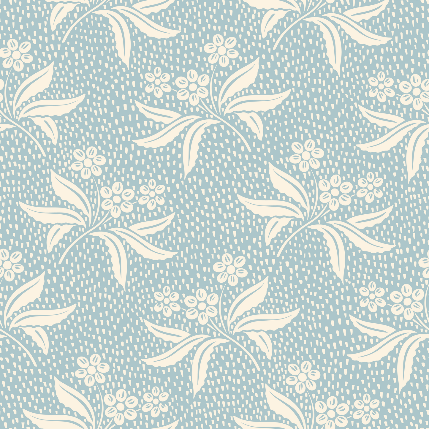 Audrey's Cottage Garden in Light Blue and Cream