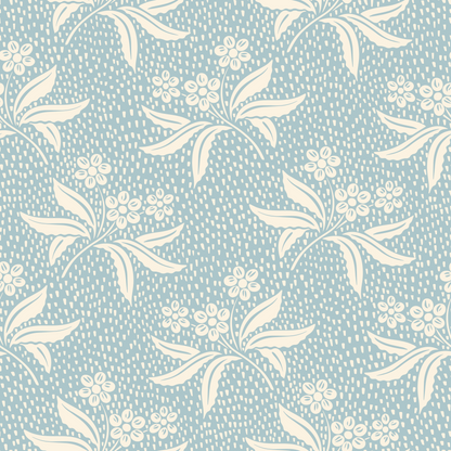 Audrey's Cottage Garden in Light Blue and Cream