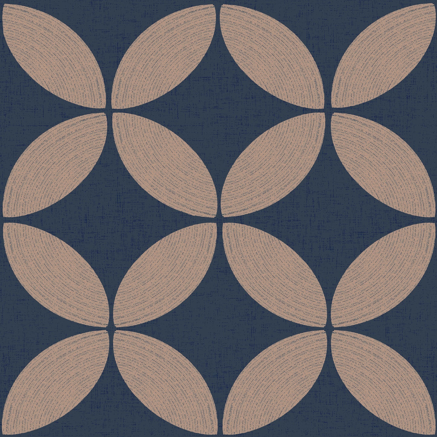 Midcentury Circle Blocks Wallpaper.