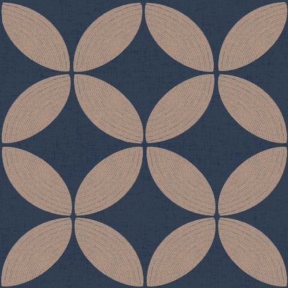 Midcentury Circle Blocks Wallpaper.
