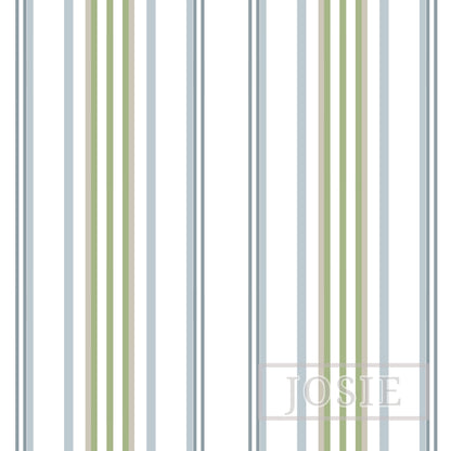 Blue Green Stripes Wallpaper