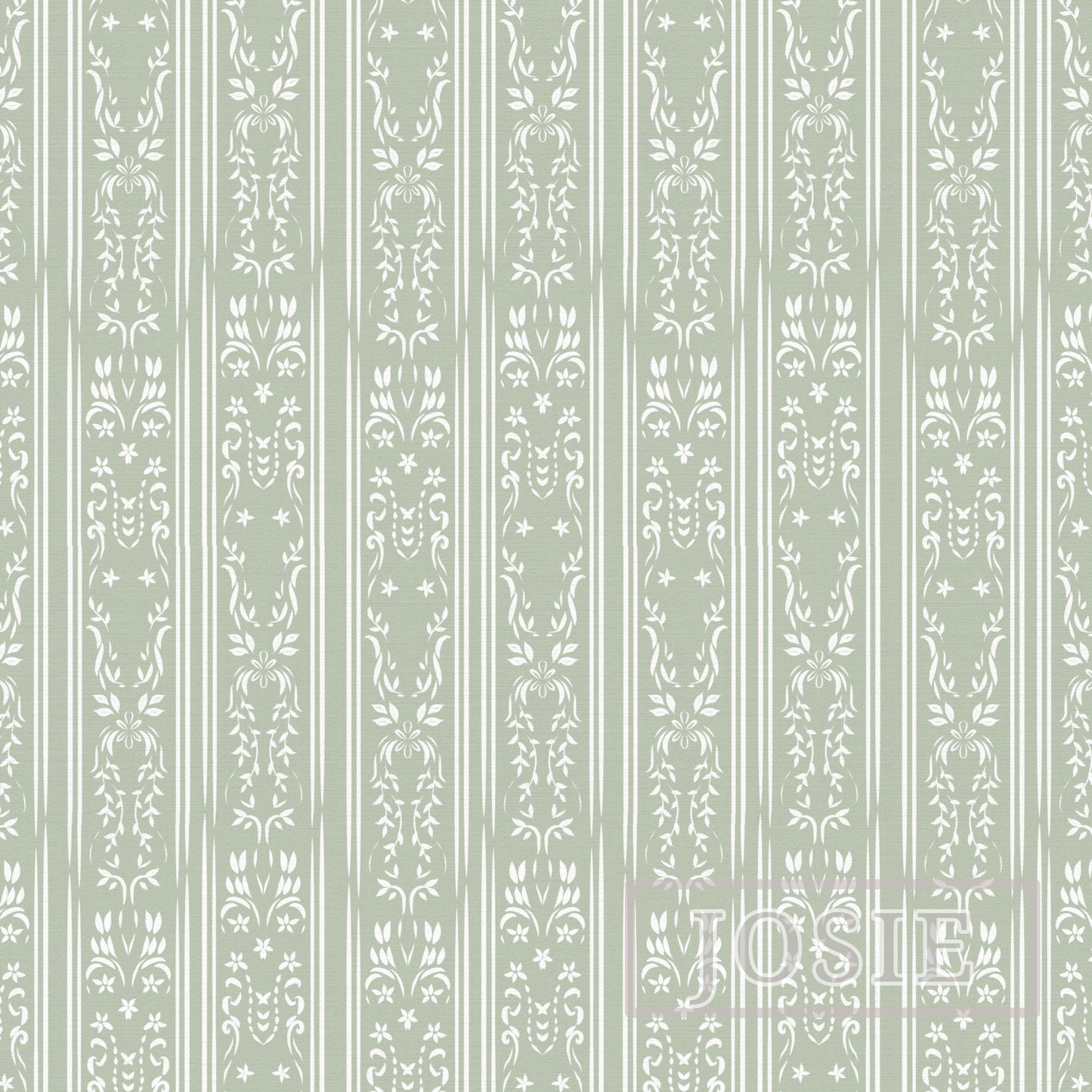 Botanical Stripes Wallpaper