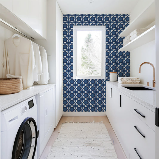 Backsplashes Lattice Indigo