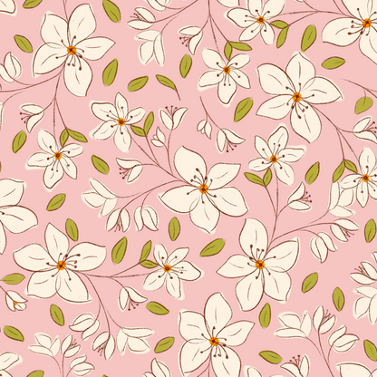 Blossom Soft Cozy Pink Wallpaper