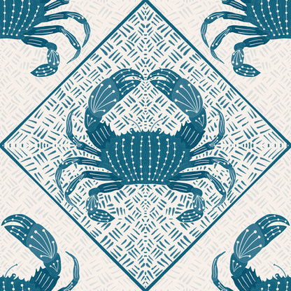 Blue Crab Cove Wallpaper