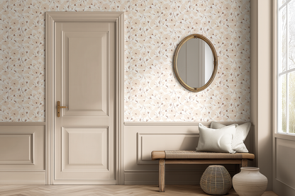 Boho Trailing Blooms Wallpaper