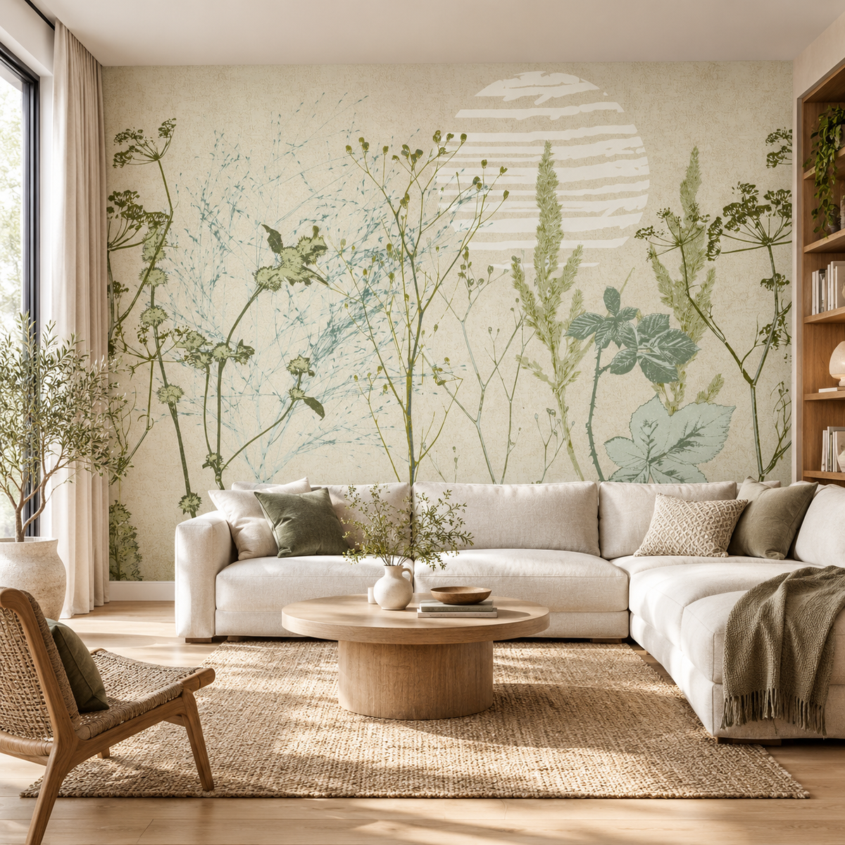 Calming Essentials Botanical Peel and Stick Wallpaper Mural