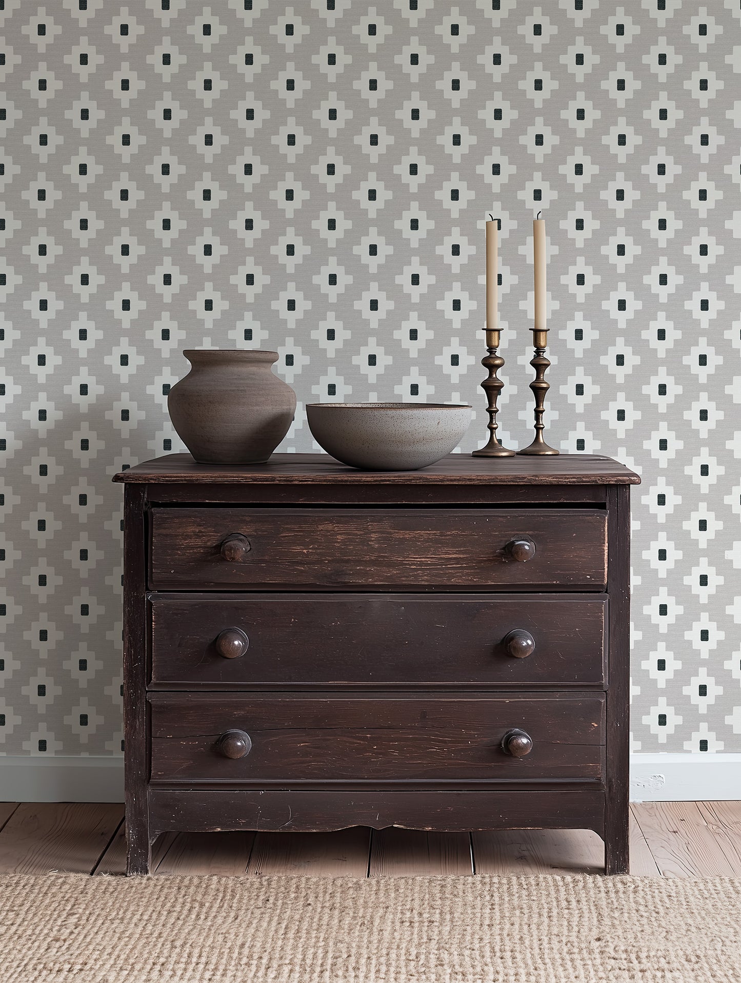 Modern Southwestern Cross Large Wallpaper