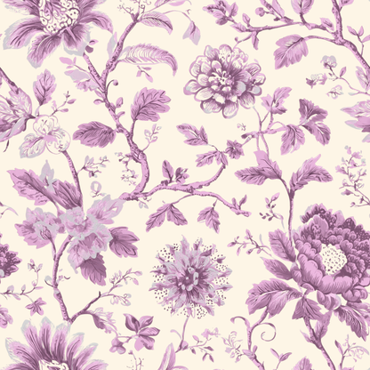 Chinoiserie Toile Garden Peel and Stick Wallpaper