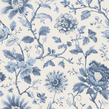 Chinoiserie Toile Garden Peel and Stick Wallpaper