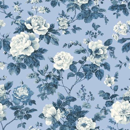 Classic Toile Garden Peel and Stick Wallpaper