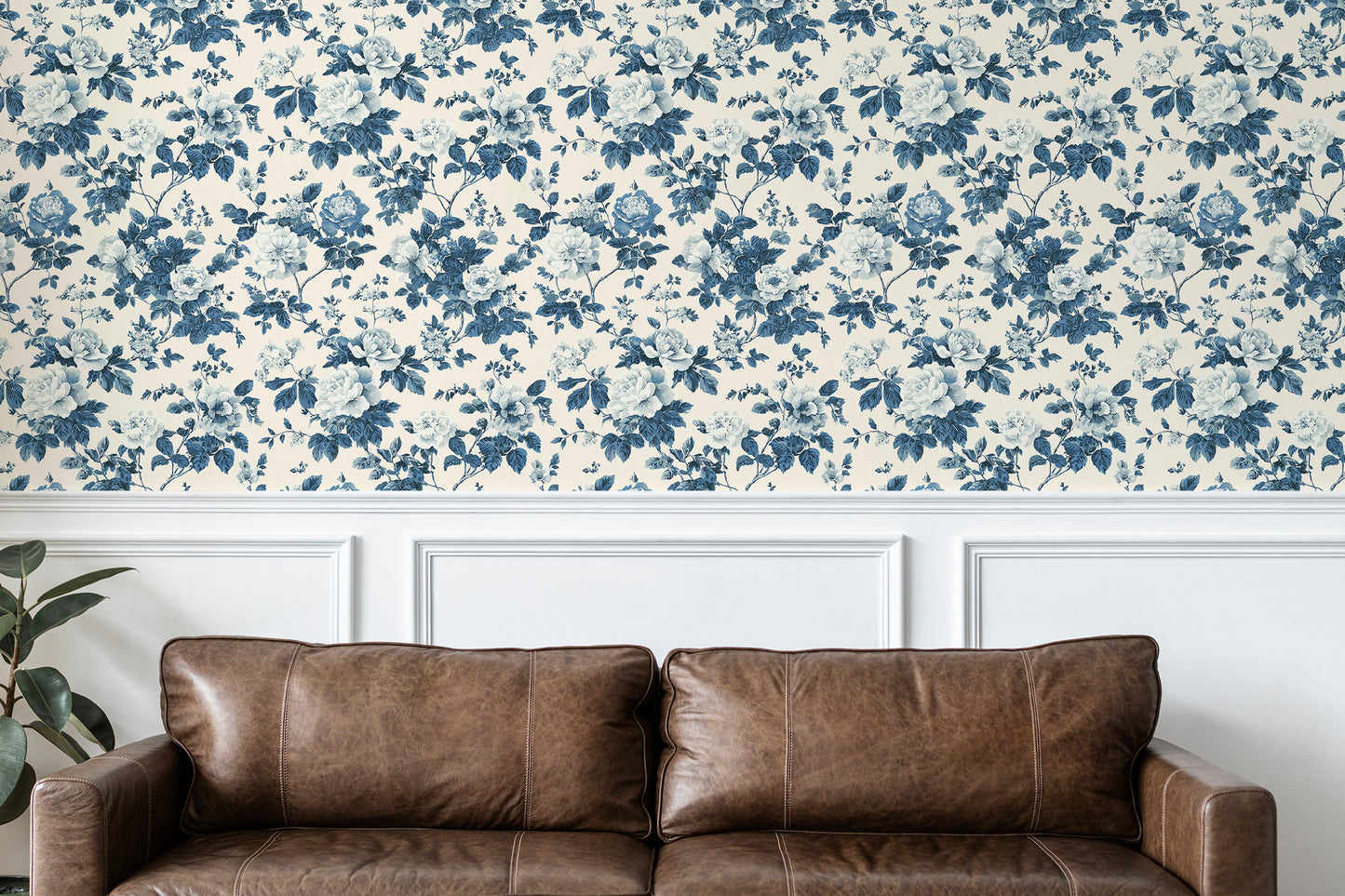 Classic Toile Garden Peel and Stick Wallpaper