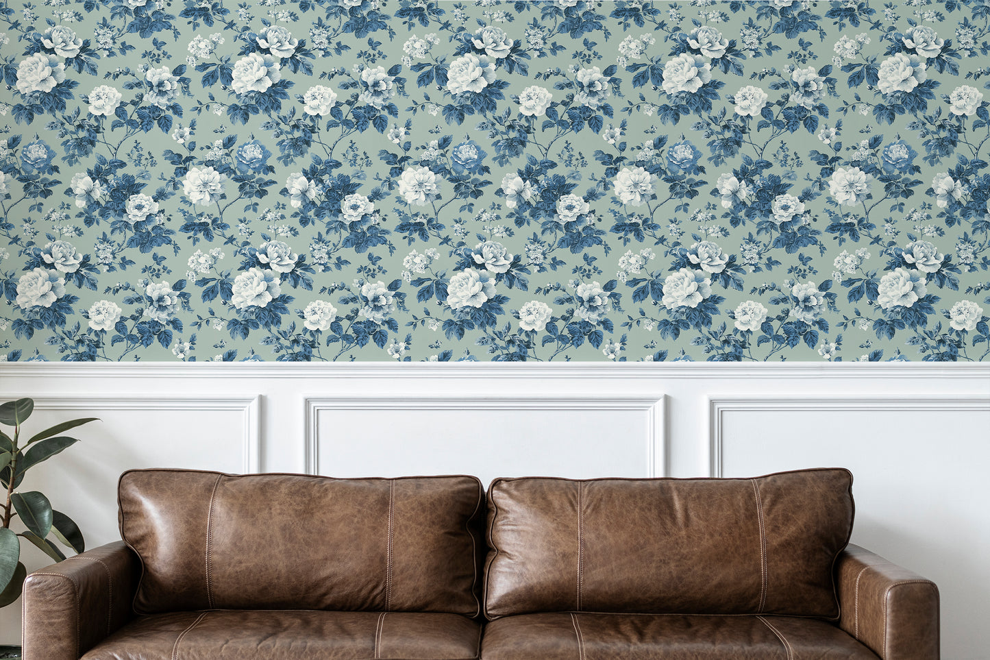 Classic Toile Garden Peel and Stick Wallpaper