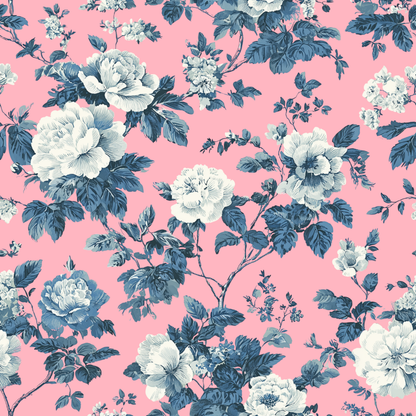 Classic Toile Garden Peel and Stick Wallpaper