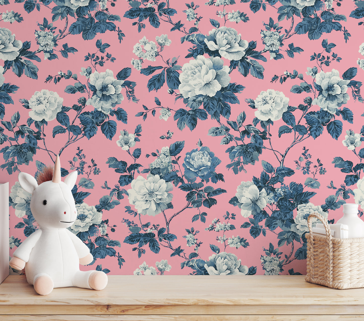 Classic Toile Garden Peel and Stick Wallpaper