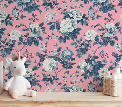 Classic Toile Garden Peel and Stick Wallpaper