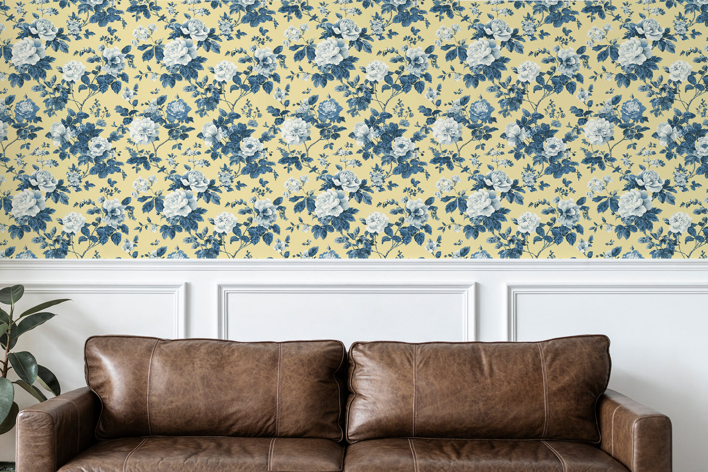 Classic Toile Garden Peel and Stick Wallpaper
