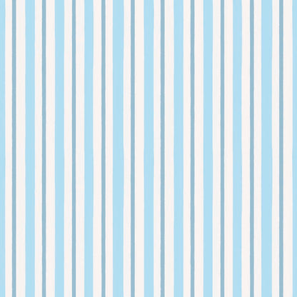 Classic Stripes Blue peel and stick wallpaper pattern swatch