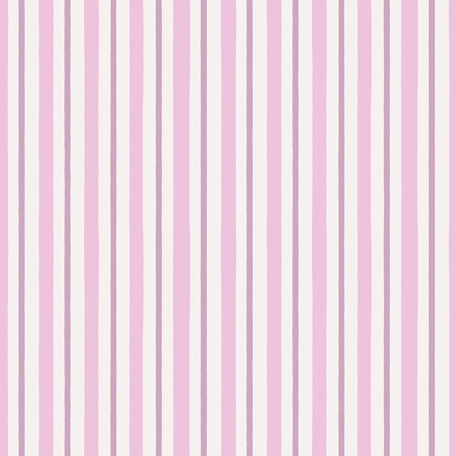 Classic Stripes Pink peel and stick wallpaper pattern detail