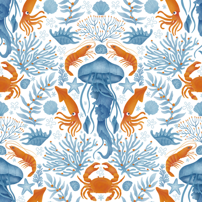 Calming Jellyfish Wallpaper.