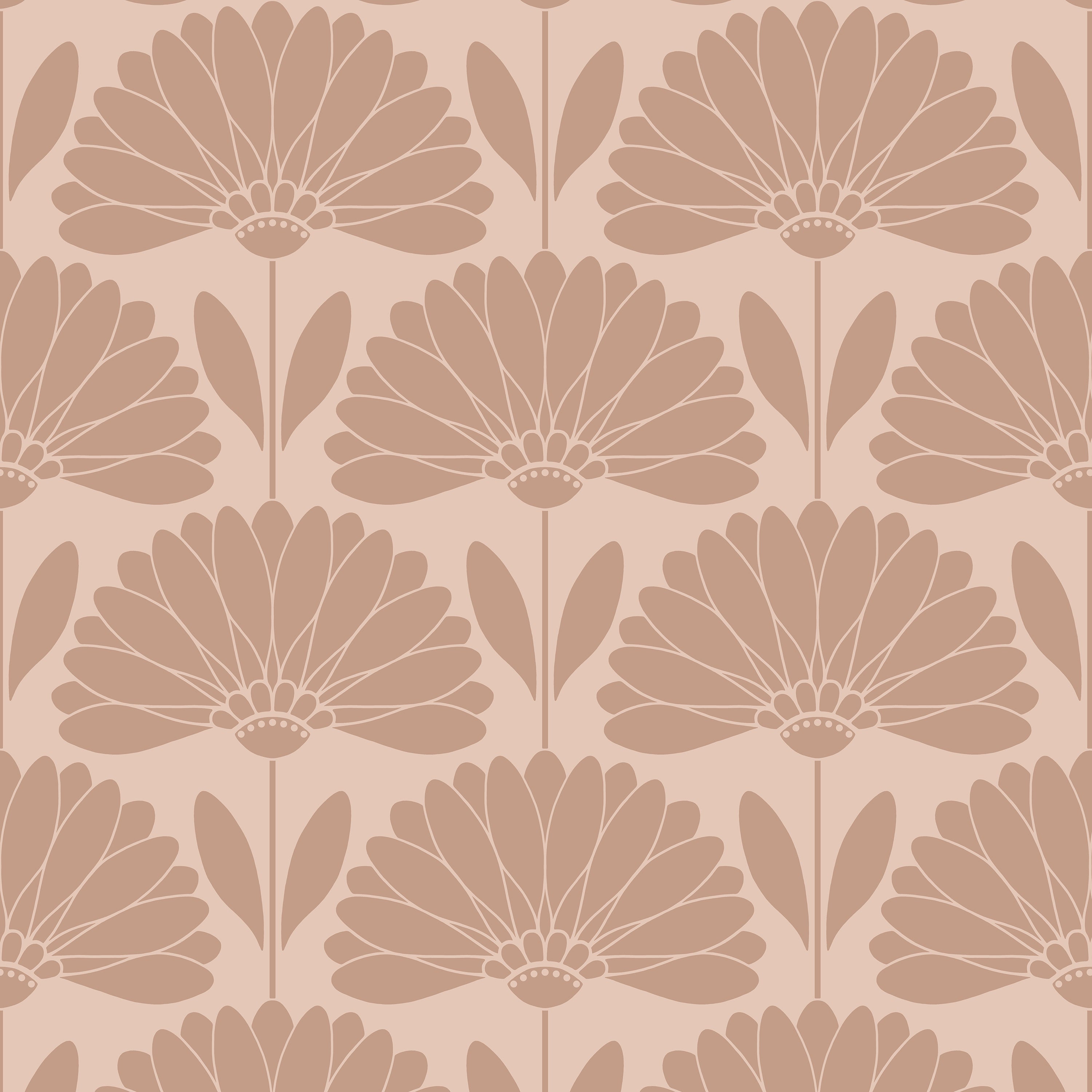 Block Print Daisy Peel and Stick Wallpaper – Wimzy Walls
