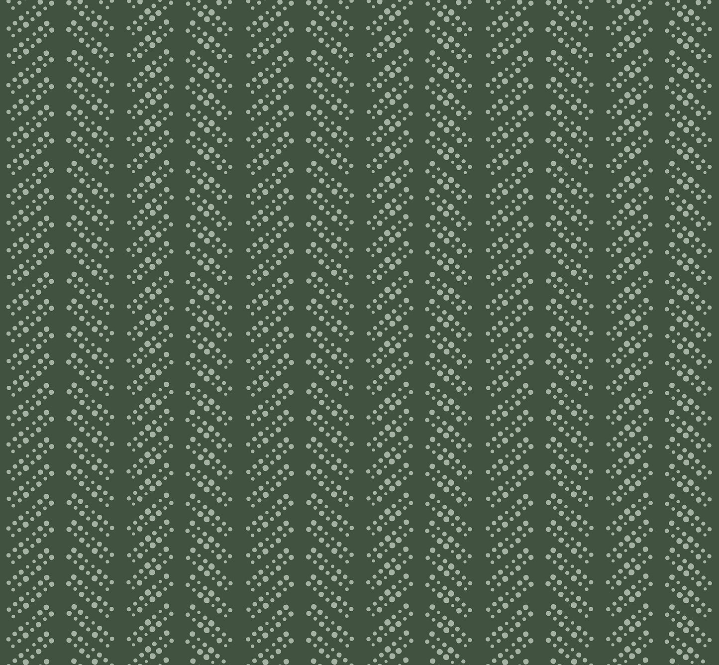 Bubble Dot Herringbone Kelly Green peel and stick wallpaper pattern detail