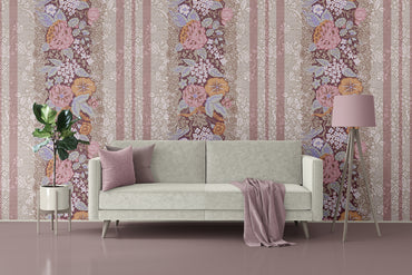 Elegant Floral Pathway Wallpaper