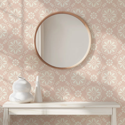 Emma Floral Tile Wallpaper