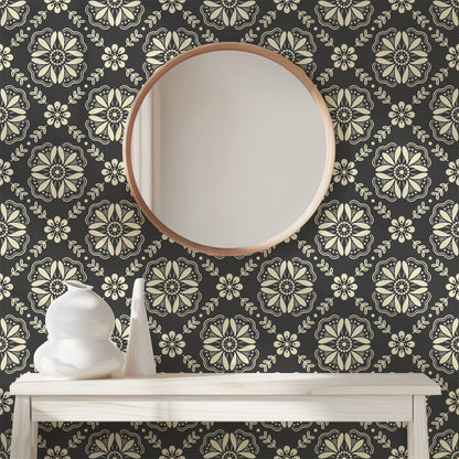 Emma Floral Tile Wallpaper
