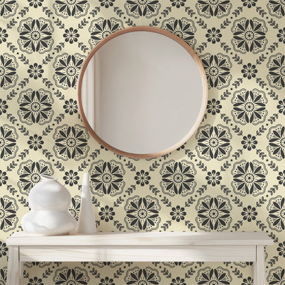 Emma Floral Tile Wallpaper
