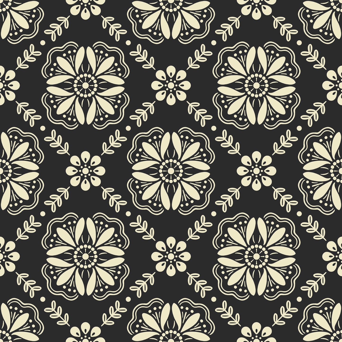 Emma Floral Tile Wallpaper