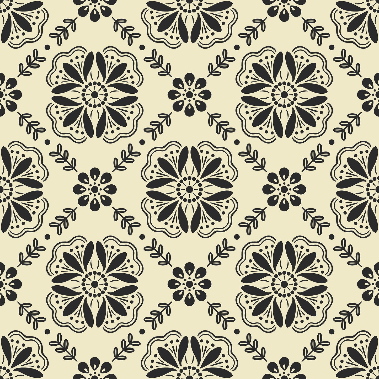 Emma Floral Tile Wallpaper
