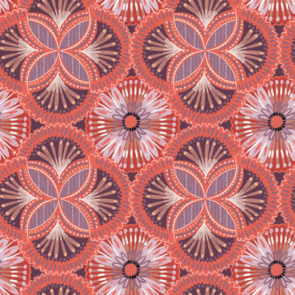 Eclectic Rosette Wallpaper