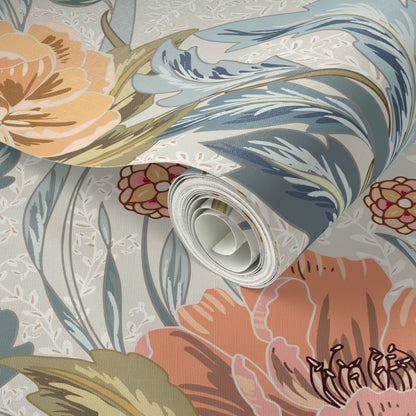 Floral Heritage Morris Antique peel and stick wallpaper pattern swatch