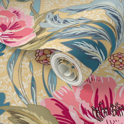 Floral Heritage Morris Opulent Vintage peel and stick wallpaper pattern swatch