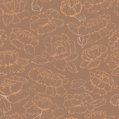 blush peony floral pattern