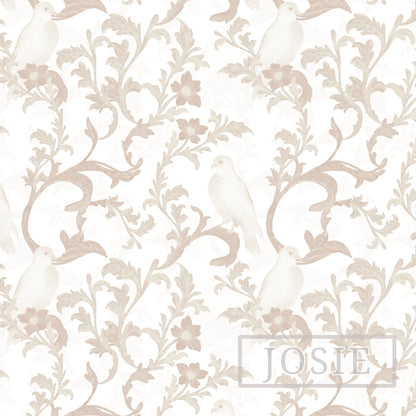 Golden Dove peel and stick wallpaper pattern swatch