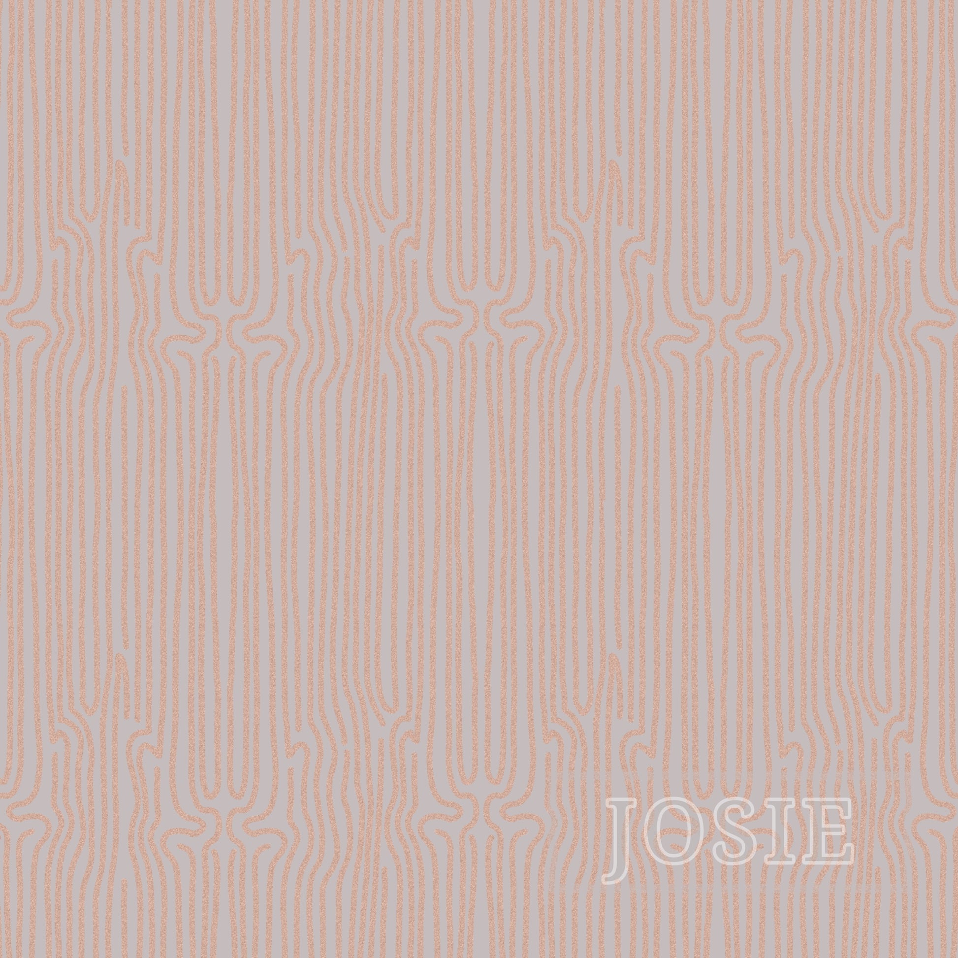 Grunge Line Muted Grey peel and stick wallpaper pattern swatch