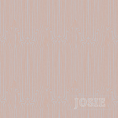 Grunge Line Muted Grey peel and stick wallpaper pattern swatch