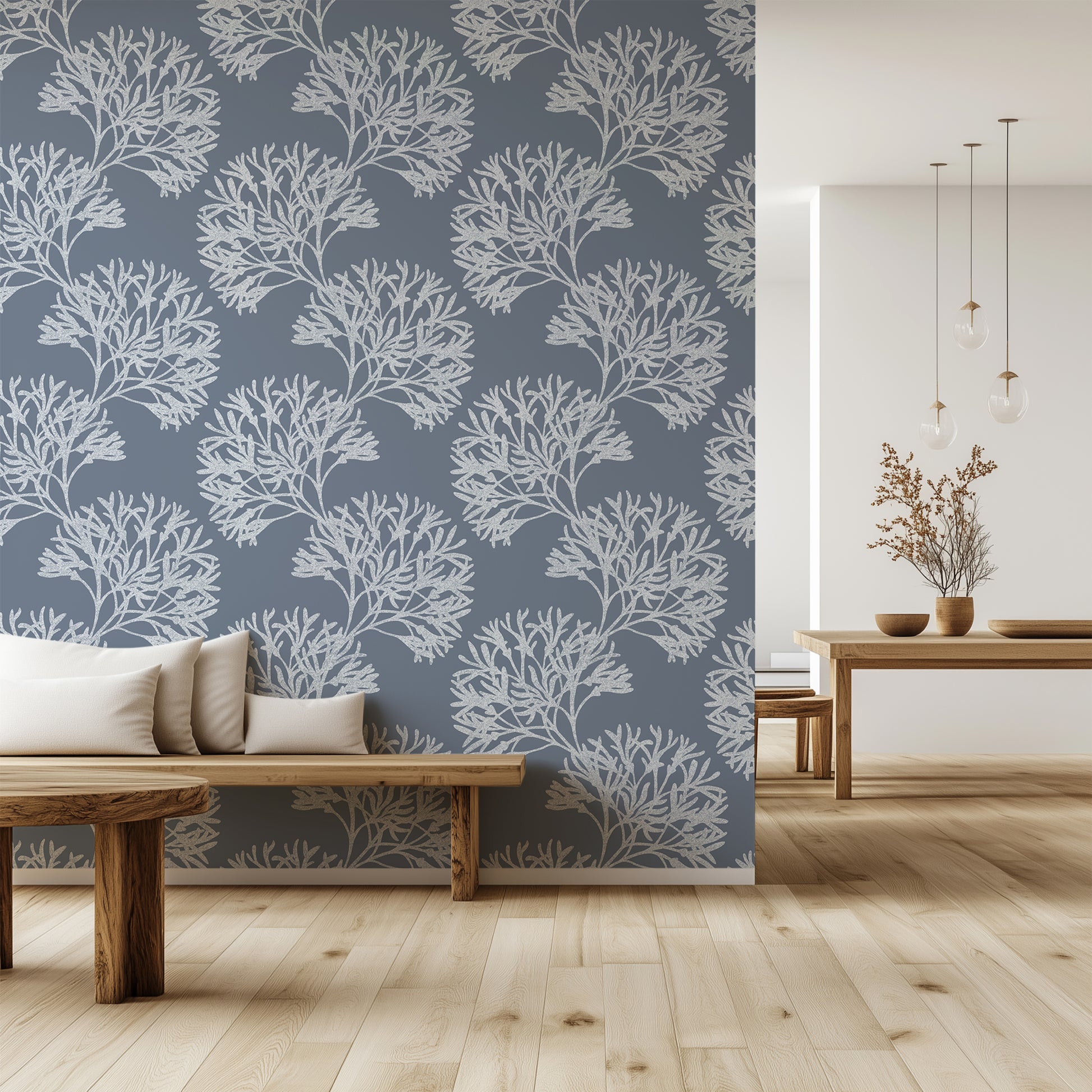 Gentle Swing peel and stick wallpaper room mockup