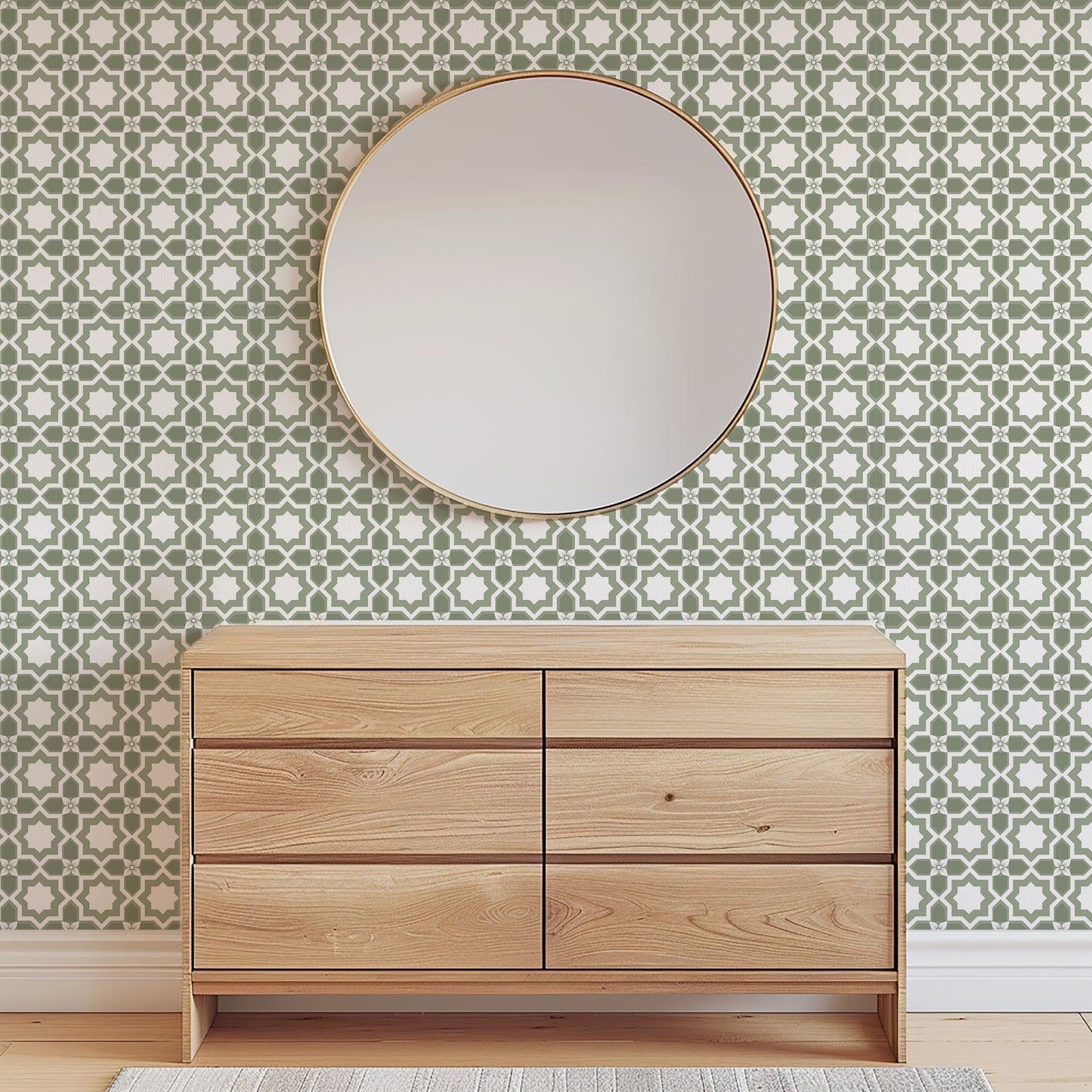 Geometric Ornamental Wallpaper