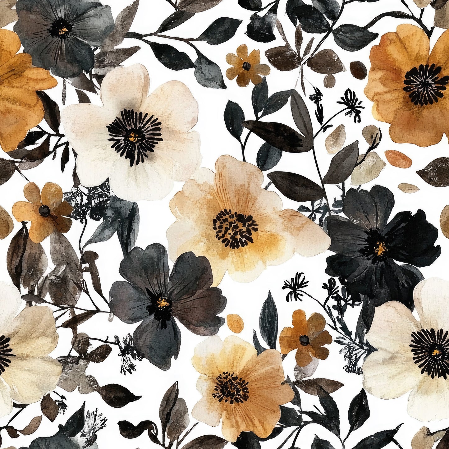 Gothic Floral Wallpaper.